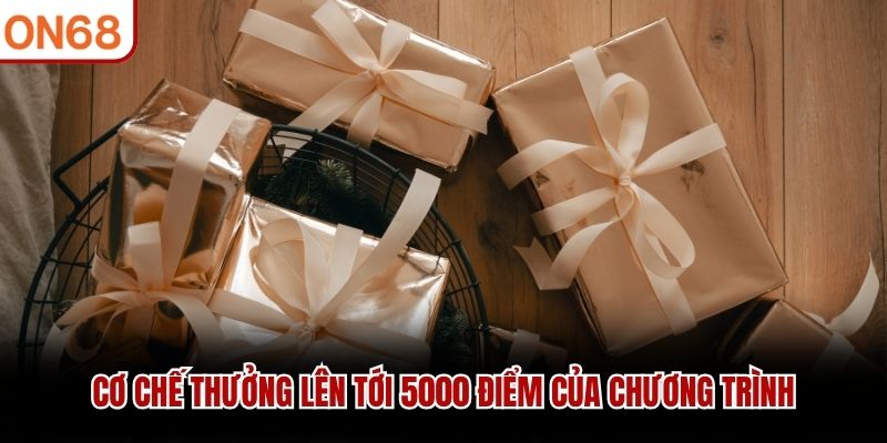 Cơ chế thưởng lên tới 5000 điểm của chương trình